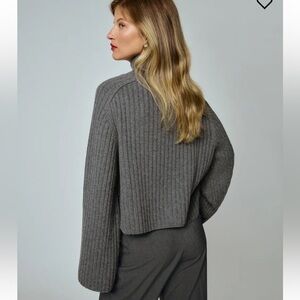 Brooke Cashmere Cropped Turtleneck